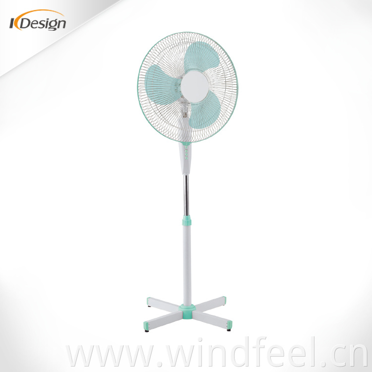 Quiet 16 inch colorful blade bedroom pedestal fan good brand new pedestal fans for house